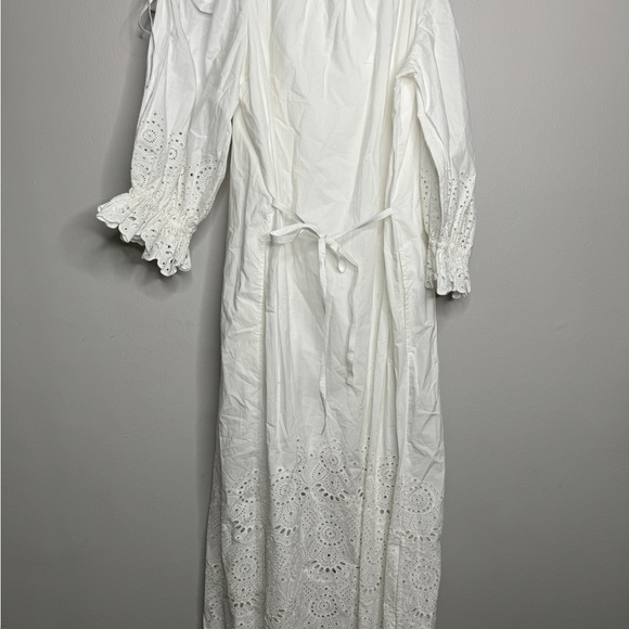NWT Ulla Johnson Nacisa Maxi Dress Pristine White Eyelet Off Shoulder Sz 2 $925 - Picture 15 of 16